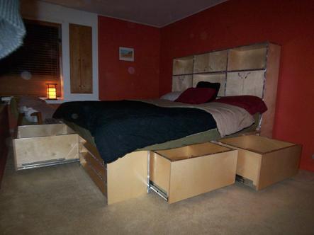 bedroom storage furniture custom birch wood